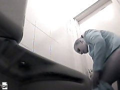 3 movies - Girls and oldies exposed to spy cam in public loo