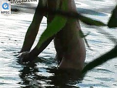 3 movies - Summer riverside undressing and nude swimming caught on a spy camera
