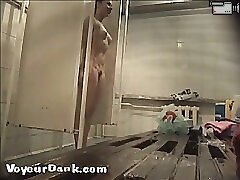 12 movies - Joyful young puss with bushy pubis takes a shower Part 1