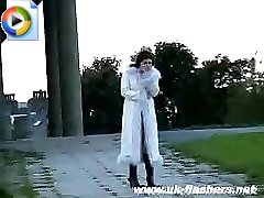 3 movies - Girl showing her naked body on the street