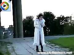 3 movies - Girl showing her naked body on the street
