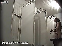 12 movies - Spying after slim longhaired honey with bushy twat Part 1