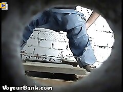 12 movies - Three hot pissing porn teasers from spycammed loo Part 1