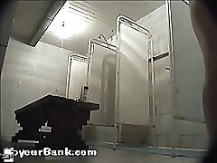 12 movies - Slightly full girl falls victim to a shower voyeur Part 1