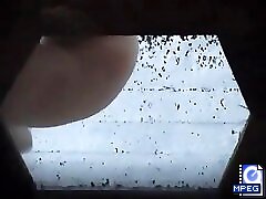 6 movies - F captures ladies peeing in a countryside communal toilet Part 2