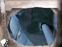 6 movies - Beach beauty filmed urinating in a restroom with a discreet camera Part 1