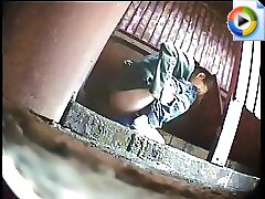 6 movies - Fascinated spectator records gals in a park’s female bathroom Part 3