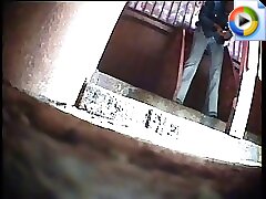 6 movies - Alluring older ladies captured peeing in a park’s toilet Part 2