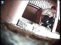 6 movies - Curvaceous women filmed urinating in a public restroom Part 1