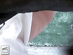 6 movies - Swimsuit-wearing women captured peeing in a coastal toilet Part 2