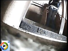 6 movies - Ladies captured peeing in exposed cubicles of a communal toilet Part 2