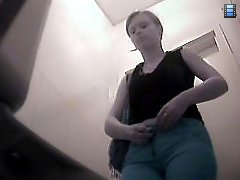 3 movies - Hot chicks taking turns to piss into spycammed pan