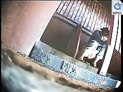6 movies - Older and younger ladies captured peeing in a communal spot Part 2