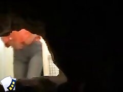 6 movies - Observer captures both a senior and a younger lady in a restroom setting Part 1